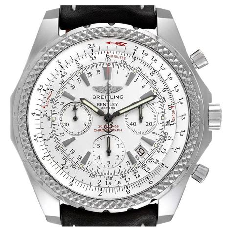 breitling bentley motors silber ziffernblatt chronograph uhr a25362 box|Bentley Motors a25362.